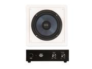 Blue Octave BDW8 In Wall 8 Passive Subwoofer Speaker and Amplifier Home Theater