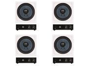 4 Blue Octave BDW10 In Wall 10 Home Passive Subwoofers and 4 Amplifiers 1400 Watts BDW10A 4S