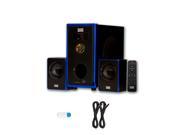 Acoustic Audio AA2102 Home 2.1 Speaker System with USB Bluetooth and 2 Extension Cables