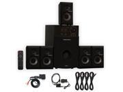 Theater Solutions TS514 Home 5.1 Speaker System with Bluetooth Optical Input and 4 Extension Cables