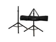 Podium Pro SS1 PA DJ Karaoke Band Steel Speaker Stand Pair Telescoping with Bag SS1B PR