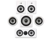 Acoustic Audio CST825 Complete 5.1 Home Theater Speaker Set with Center Channel and Subwoofer 1750 Watts