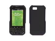 Two piece Soft Touch Snap On Case for Motorola Titanium Black