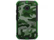 Beyond Cell Tri Shield Case for Motorola Moto E 2nd Gen Green Camouflage