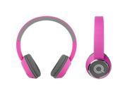 QUIKCELL Color Burst Harmonize Bluetooth On Ear Headphones Pink