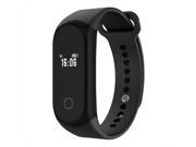 A16 Bluetooth 4.0 Smart Bracelet Heart Rate Monitor Sport Fitness Tracker Call Reminder for Android iOS Black