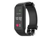 Makibes L38I Bluetooth 4.0 Smart Bracelet Heart Rate Monitor Fitness Tracker with Color Screen for Android iOS Black
