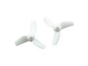10 Pairs Kingkong 31mm 3 Blade Propeller For Tiny Whoop Eachine E010 JJRC H36 Blade Inductrix White