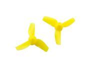 10 Pairs Kingkong 31mm 3 Blade Propeller For Tiny Whoop Eachine E010 JJRC H36 Blade Inductrix Yellow
