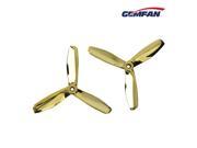 Gemfan Master 5045BN 5X4.5 3 Blade Propeller CW CCW For Racing Drone Gold