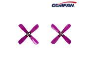 Gemfan 2035BN 2 X 3.5 4 Blade Propeller 1.5mm Mounting Hole CW CCW for Micro Racing Quacopter Purple