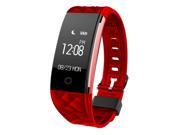 Makibes S2 Bluetooth 4.0 Smart Bracelet Heart Rate Monitor Multi sport Tracker GPS Movement Information Push IP67 Waterproof For Android iOS Red