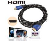 6FT 1.8M High Speed Flat Gold plated HDMI Male to Male Cable 1.4V 1080P 3D HDTV