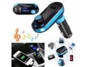 Original SAST Wireless Bluetooth Dual USB Charger Car Kit MP3 Player FM Transmitter AUX 12 24V