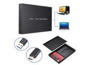 USB 3.1 Type C 2.5 Inch SSD Hard Drive Disk HDD External Case Enclosure Box for Laptop PC Mac OS computers