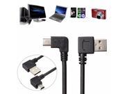 USB 2.0 Type A Male Angled 90 Degree to Mini USB B Male 5 pin Data Cable 480Mbps