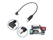 Black Micro USB 2.0 Type A Male to USB 2.0 Type B Male OTG Data Adapter Cable