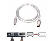 1.2m Firewire IEEE 1394A 4 Pin to 6 Pin Male to Male Lead DV Out Cable Cord New
