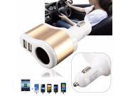 3.1A Dual 2 USB Ports One Way Car Cigarette Lighter Power Socket Charger Adapter