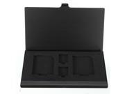 Slim Mini Memory Card Storage Holder Box Protector Metal Case 2xTF 2xSD