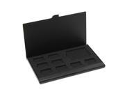 9 Micro SD SD Memory Card Storage Holder Box Protector Metal Cases 8 TF 1 SD