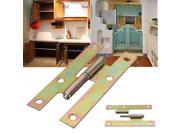 4“ H Shape Iron Cabinet Cupboard Butt Door Hinges Ornate Home DIY Decor 6 Holes Left
