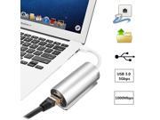 Aluminium USB 3.0 to Gigabit RJ45 1000Mbps Ethernet LAN Network Adapter for Mac