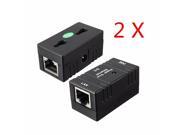 2 X Passive PoE Injector Splitter Wall Mount for IP Camera Networking 10M 100M
