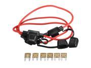 3PC 200mm 14 Gauge ATC Fuse Holder In line AWG Wire 6PCS 11mm Car Blade Fuses 7.5A