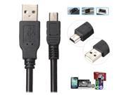 3M 10FT USB 2.0 Type A to Mini B Male 5 PIN Data Cable Charging Cord Adapter