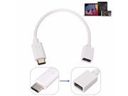 20cm 8 USB 3.1 Type C Male to Micro USB 2.0 Female Data Charger Cable Adapter FOR Nokia N1 tablet Chromebook Pixel 2015 MSI Gaming Notebooks 12 Apple MacBook