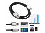 USB 3.1 Type C Male to USB 3.0 A Male Sync Data Charge Cable Lead for Oneplus 2 Xiaomi 4c Huawei Nexus 5X Nokia N1 Tablet Macbook Air 11.6 13.3 Meizu Pro 5 MX