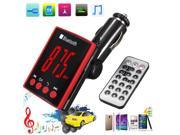 Bluetooth LCD Wireless Car FM Transmitter Modulator MP3 Player SD TF AUX 2.5A USB Charger