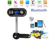 Wireless Bluetooth LCD Car FM Transmitter Modulator MP3 Player SD USB AUX Handsfree Remote