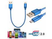Strong Fabric Fish Net Braided USB 2.0 to Micro USB Charger Data Sync Cable Lead For Samsung S6 Edge