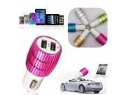 Universal DC 5V 2.1A 1A Dual 2 USB Port Car Charger Power Fast Charging Adapter