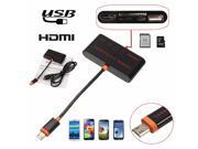 Micro USB OTG SD TF Card Reader MHL to HDMI Adapter HUB for GalaxyS5 S4 S3 Note3