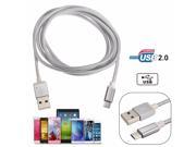 1.5M 5FT Strong Braided Micro USB Charger Data Sync Cable Cord For Phone Tablet