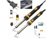 220V Electric Temperature Welding Soldering Iron Solder Tool Plug Pencil 30W