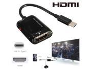 1080P USB 3.1 Type C Male to HDMI 2.0 Female HDTV Adapter Cable for 12 inch MacBook LeTV Nokia N1 tablet Chromebook Pixel 2015 MSI Gaming Notebooks