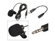 External 3.5mm Microphone Mic Clip Lapel Tie Mini USB Cable Adapter for GoPro Hero 3 3 4