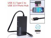 USB 3.1 Type C to USB 3.0 4 Port Slim Data Charging Hub Adaptateur Pr PC Macbook
