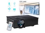 HD 1080P Home Theater Mini Portable LED Projector Cinema 800LM AV HDMI USB SD