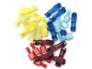 150Pcs Car Alarm Installation Insulated Wire Terminals Male Connectors 22 10AWG