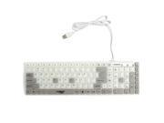 FOREU USB Wired Pro Gaming Game Office Keyboard For Laptop Desktop PC White