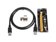 USB 3.0 PCI E Express 1x to16x Mining Machine Powered Extender Cable Card Black