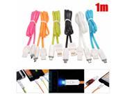 1m OTG 2 in1 Double USB Micro USB Cable Sync Data Charger Cord for Android phones