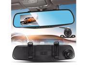 3.8 Inch HD 1080P Dual Lens Auto Car DVR Video Recorder Dash Cam Rear View Camera Mirror Night Vision G sendor