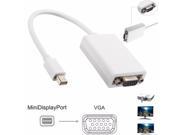 Mini DisplayPort Display Port DP to VGA Cable Converter Adapter For Mac PC HDTV