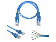 20cm RJ45 CAT 5 Network LAN Ethernet Short Patch Lead Cable Wire Blue Cord